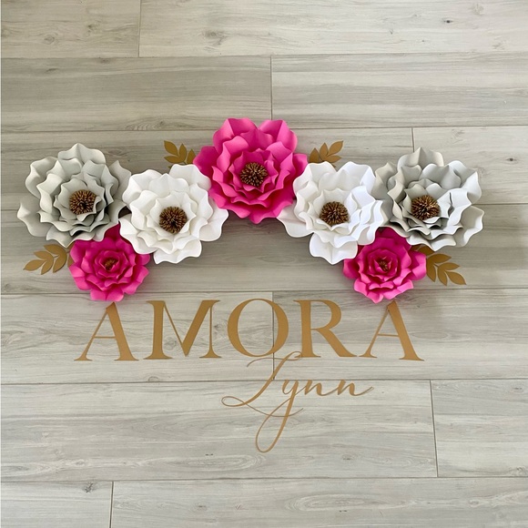 Paper Flower & Butterfly Decor - Picture 1 of 4